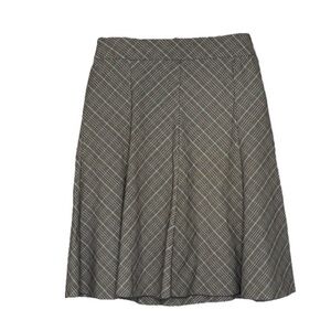 MKM Vintage Elegant Plaid Skirt
